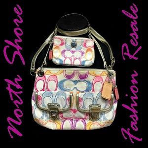 COACH POPPIE DREAM C HIPPIE CROSSBODY & WRISTLET